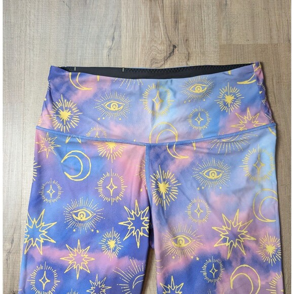 NWOT Victoria Secret Sport Size L Legging Purple Mystical Shine Yoga Athleisure - Picture 5 of 10